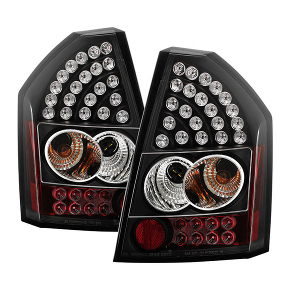 Spyder Chrysler 300C 08-10 LED Tail Lights Black ALT-YD-C308-LED-BK