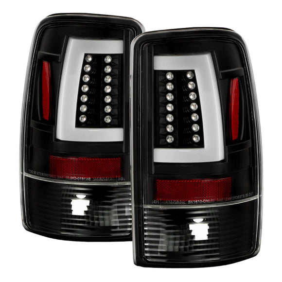 Spyder 00-06 GMC Yukon/Yukon XL V2 Light Bar LED Tail Lights - Black (ALT-YD-CD00V2-LBLED-BK)
