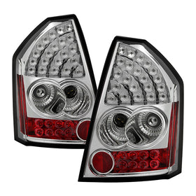 Spyder Chrysler 300 05-07 LED Tail Lights Chrome ALT-YD-CHR305-LED-C