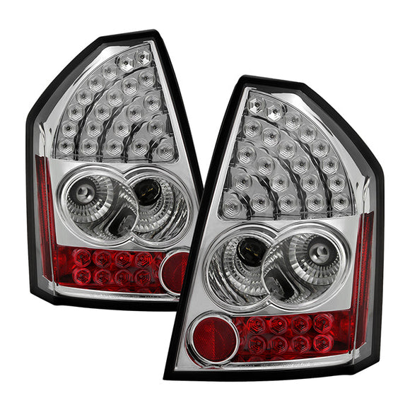 Spyder Chrysler 300 05-07 LED Tail Lights Chrome ALT-YD-CHR305-LED-C