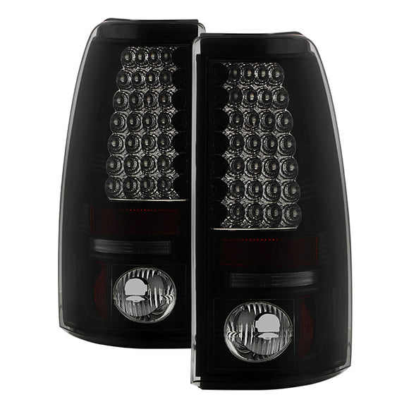 Spyder Chevy Silverado 1500 03-06 (Not Fit Stepside)LED Tail Lights Blk Smke ALT-YD-CS03-LED-BSM
