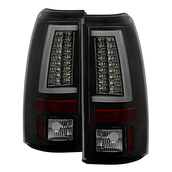 Spyder 03-06  Chevy Silverado (Does Not Fit Stepside) Version 2 LED Tail Lights - Black Smoke