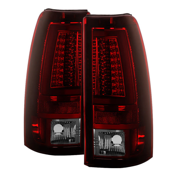 Spyder Chevy Silverado 1500/2500 03-06 Version 2 LED Tail Lights - Red Smoke ALT-YD-CS03V2-LED-RS