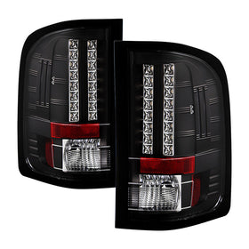 Spyder Chevy Silverado 07-13 LED Tail Lights Blk ALT-YD-CS07-LED-BK
