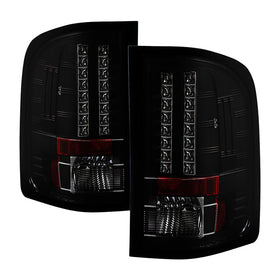 Spyder Chevy Silverado 07-13 LED Tail Lights Blk Smke ALT-YD-CS07-LED-BSM