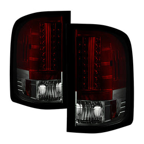Spyder Chevy Silverado 07-13 LED Tail Lights Red Smoke ALT-YD-CS07-LED-RS