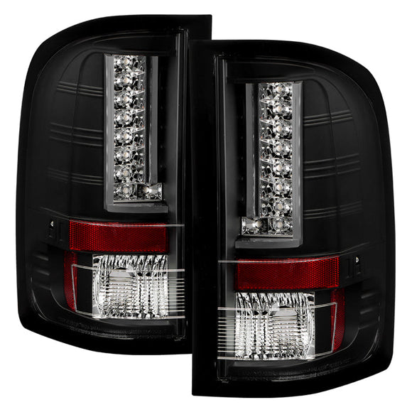 Spyder Chevy Silverado 07-13 Version 2 LED Tail Lights - Black ALT-YD-CS07V2-LED-BK