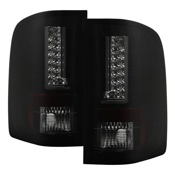 Spyder 07-13 Chevy Silverado (Exc 2010 Model) Verison 2 LED Tail Lights ALT-YD-CS07V2-LED-BSM
