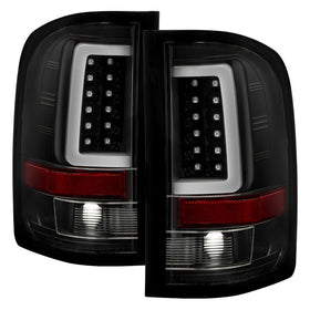 Spyder 07-13 Silverado (Will Not Work w/2010 921 Bulb) V3 LED Tail Lghts Blk ALT-YD-CS07V3-LBLED-BK