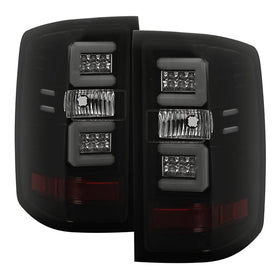 Spyder 14-18 Chevy 1500 / 15-19 GMC 3500 Dually / Bar LED Tail Lights Blk Smke ALT-YD-CS14-LBLED-BSM
