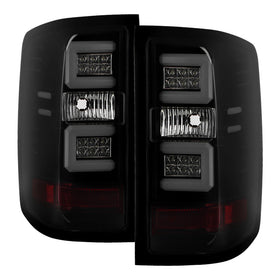 Spyder Chevy Silverado 16-17 Light Bar LED Tail Lights - Black Smoke ALT-YD-CS16-LED-BSM