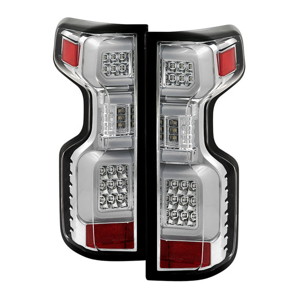 Spyder Chevy Silverado 19-20 LED Tail Light Chrome ALT-YD-CS19HAL-C