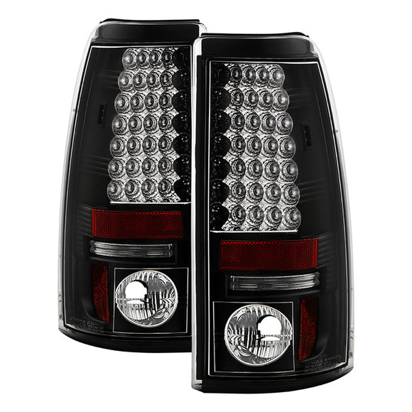 Spyder Chevy Silverado 1500 99-02 (Not Fit Stepside) LED Tail Lights Blk ALT-YD-CS99-LED-BK