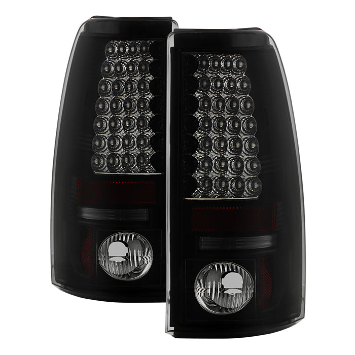 Spyder Chevy Silverado 1500 99-02 (Not Fit Stepside) LED Tail Lights Blk Smke ALT-YD-CS99-LED-BSM