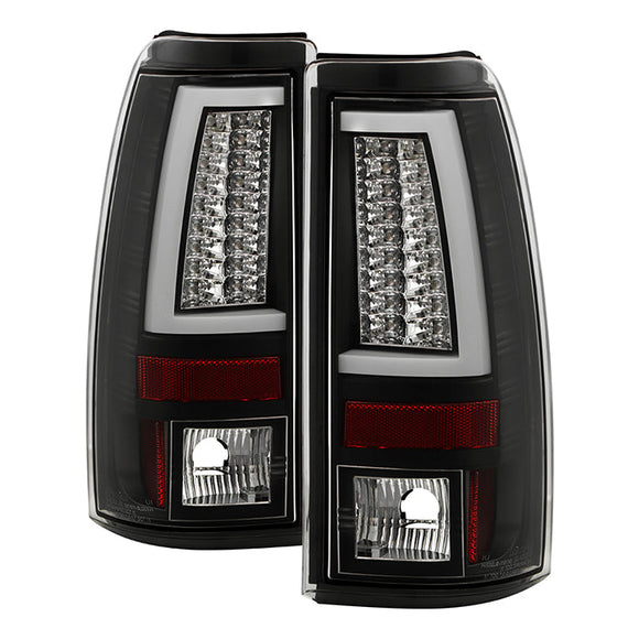Spyder Chevy Silverado 1500/2500 99-02 Version 2 LED Tail Lights - Black ALT-YD-CS99V2-LED-BK