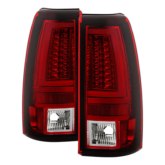 Spyder Chevy Silverado 1500/2500 99-02 Version 2 LED Tail Lights - Red Clear ALT-YD-CS99V2-LED-RC