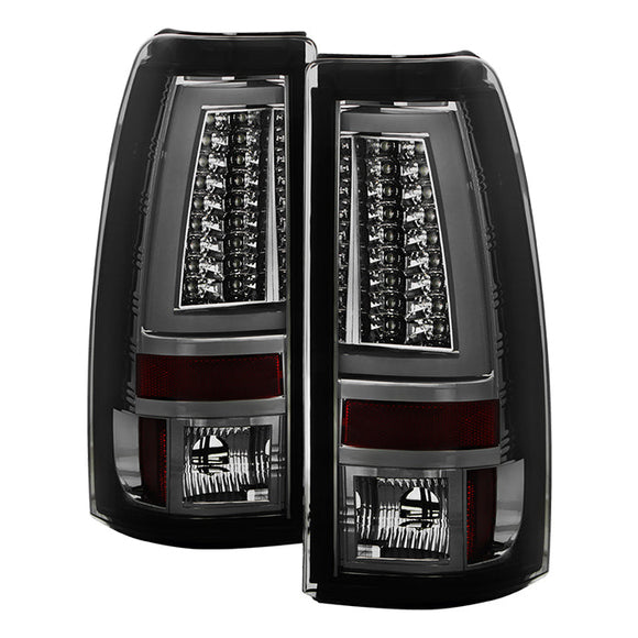 Spyder Chevy Silverado 1500/2500 99-02 Version 2 LED Tail Lights - Smoke ALT-YD-CS99V2-LED-SM