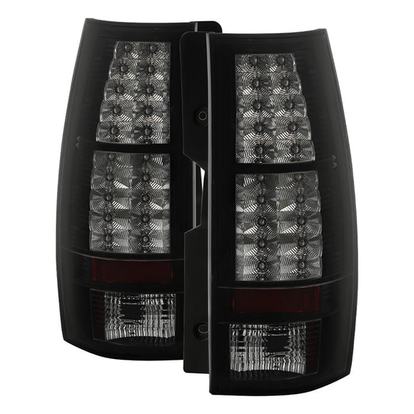 Spyder Chevy Suburban/GMC Yukon/Yukon Denali 07-14 LED Tail Lights Blk Smke ALT-YD-CSUB07-LED-BSM