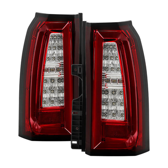 Spyder Chevy Tahoe / Suburban 15-17 LED Tail Lights - Red Clear (ALT-YD-CTA15-LED-RC)