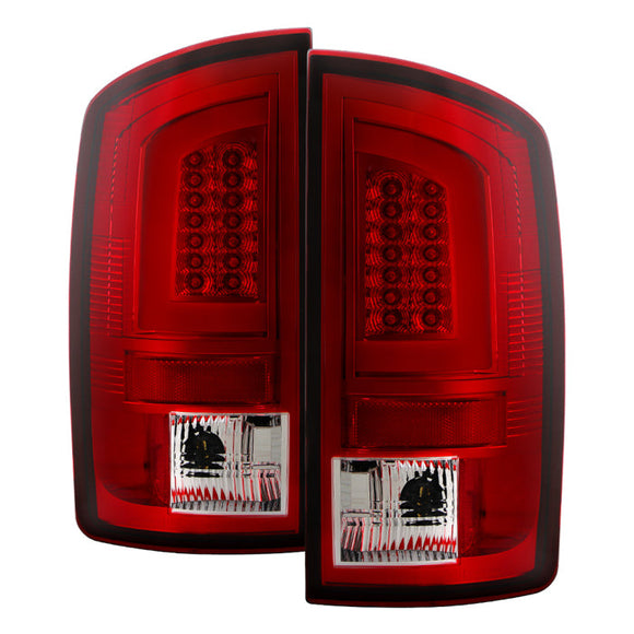 Spyder 03-06 Dodge Ram 2500/3500 V3 Light Bar LED Tail Light - Red Clear (ALT-YD-DRAM02V3-LBLED-RC)