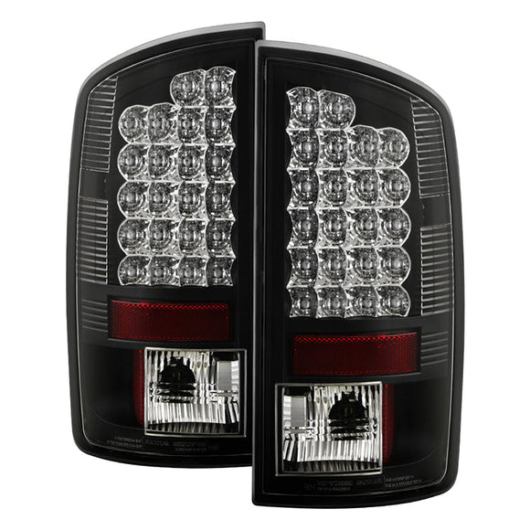 Spyder Dodge Ram 07-08 1500/Ram 07-09 2500/3500 LED Tail Lights Black ALT-YD-DRAM06-LED-BK
