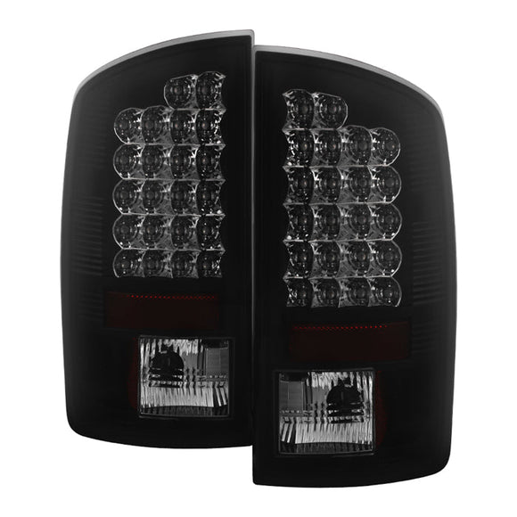 Spyder Dodge Ram 07-08 1500/Ram 07-09 2500/3500 LED Tail Lights Black Smoke ALT-YD-DRAM06-LED-BSM