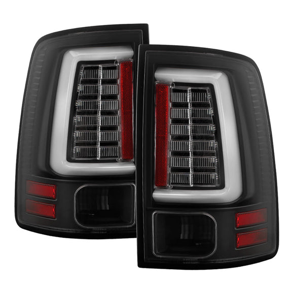 Spyder Dodge Ram 09-18 LED Tail Lights - All Black ALT-YD-DRAM09V2-LED-BKV2 (Incandescent Only)