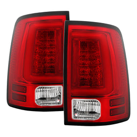 Spyder 13-14 Dodge Ram 1500 LED Tail Lights - Red Clear ALT-YD-DRAM13V2-LED-RC
