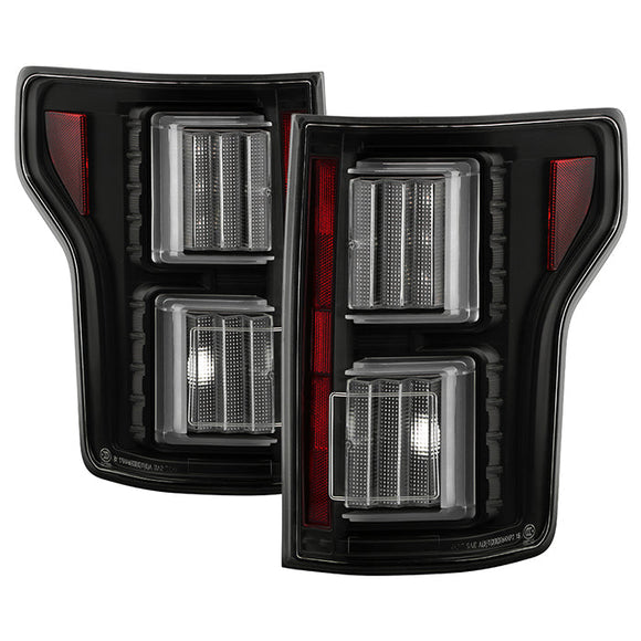 Spyder Ford F150 15-17 Light Bar LED Tail Lights (Not Compatible w/ Rear Blind Spot) - Black