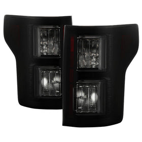 Spyder Ford F150 2015-2017 Light Bar LED Tail Lights - Black Smoke ALT-YD-FF15015-LBLED-BSM