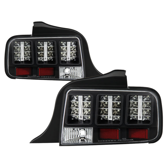 Spyder Ford Mustang 05-09 LED Tail Lights Black ALT-YD-FM05-LED-BK