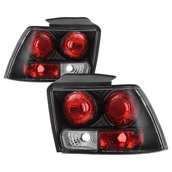 Spyder Ford Mustang 99-04 (will not fit the Cobra model)Euro Style Tail Lights Black ALT-YD-FM99-BK