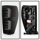 ( Spyder ) GMC Sierra 2019-2020 1500 Incandescent Bulb Model Only ( Not Compatible With LED Model ) LED Tail Lights - Black Smoke-2