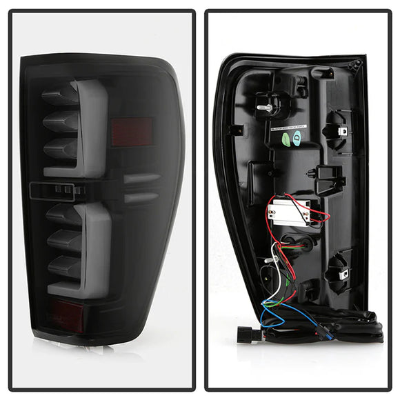 ( Spyder ) GMC Sierra 2019-2020 1500 Incandescent Bulb Model Only ( Not Compatible With LED Model ) LED Tail Lights - Black Smoke