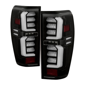 Spyder GMC Sierra 19-20 LED Model Only LED Tail Lights - Black ALT-YD-GS19LED-LED-BK