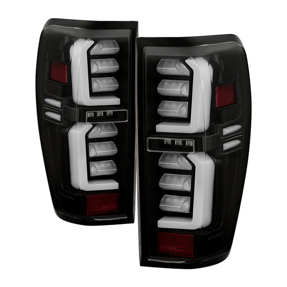 Spyder GMC Sierra 19-20 LED Model Only LED Tail Lights - Black ALT-YD-GS19LED-LED-BK