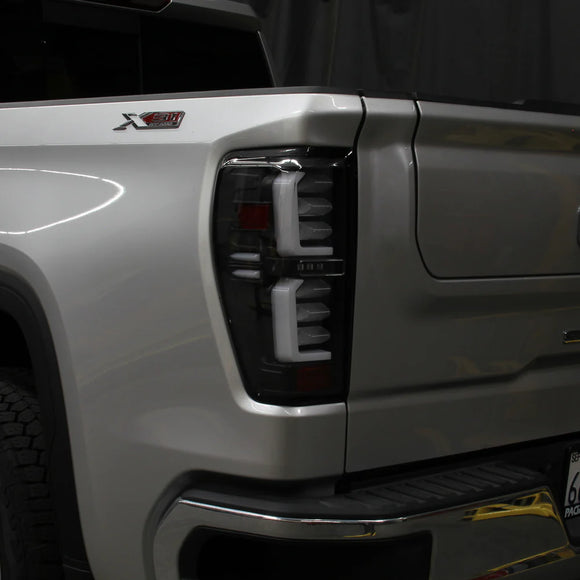 ( Spyder ) GMC Sierra 2019-2020 1500 Incandescent Bulb Model Only ( Not Compatible With LED Model ) LED Tail Lights - Black Smoke