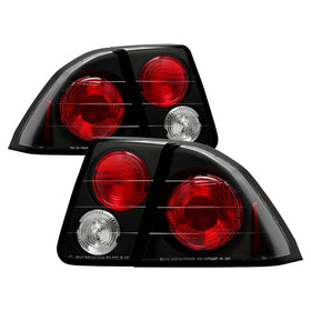 Spyder Honda Civic 01-05 4Dr Euro Style Tail Lights Black ALT-YD-HC01-4D-BK