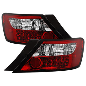 Spyder Honda Civic 06-08 2Dr LED Tail Lights Red Clear ALT-YD-HC06-2D-LED-RC