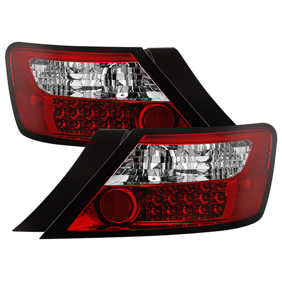 Spyder Honda Civic 06-08 2Dr LED Tail Lights Red Clear ALT-YD-HC06-2D-LED-RC