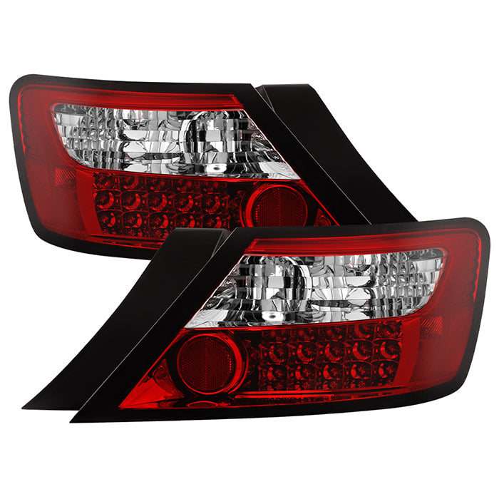 Spyder Honda Civic 06-08 2Dr LED Tail Lights Red Clear ALT-YD-HC06-2D-LED-RC