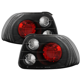 Spyder Honda Del Sol 93-97 Euro Style Tail Lights Black ALT-YD-HDS93-BK
