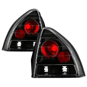Spyder Honda Prelude 92-96 Euro Style Tail Lights Black ALT-YD-HP92-BK
