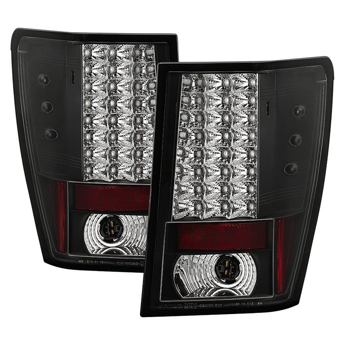 Spyder Jeep Grand Cherokee 05-06 LED Tail Lights Black ALT-YD-JGC05-LED-BK