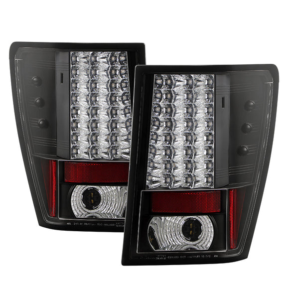Spyder Jeep Grand Cherokee 07-10 LED Tail Lights Black ALT-YD-JGC07-LED-BK