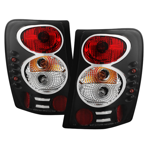 Spyder Jeep Grand Cherokee 99-04 Euro Style Tail Lights Black ALT-YD-JGC99-BK
