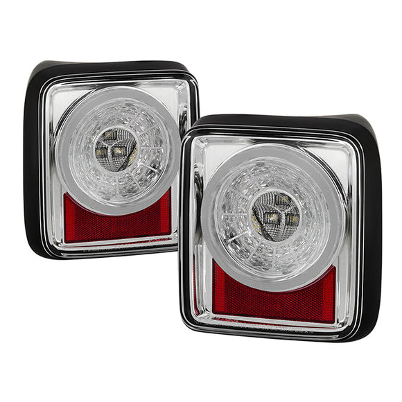 Spyder 19-20 Jeep Wrangler - Full LED Tail Lights - Seq Turn Signal - Chrome ALT-YD-JW19-SEQ-C