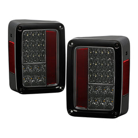 Spyder Jeep Wrangler 07-15 LED Tail Lights Smoke ALT-YD-JWA07-LED-SM
