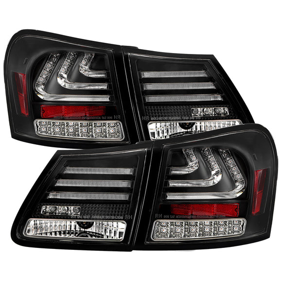 Spyder 07-11 Lexus GS 350 LED Tail Lights Black ALT-YD-LGS06-LED-BK