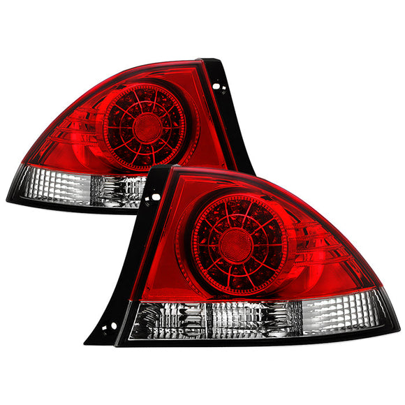 Spyder Lexus IS 300 01-03 LED Tail Lights Red Clear ALT-YD-LIS300-LED-RC